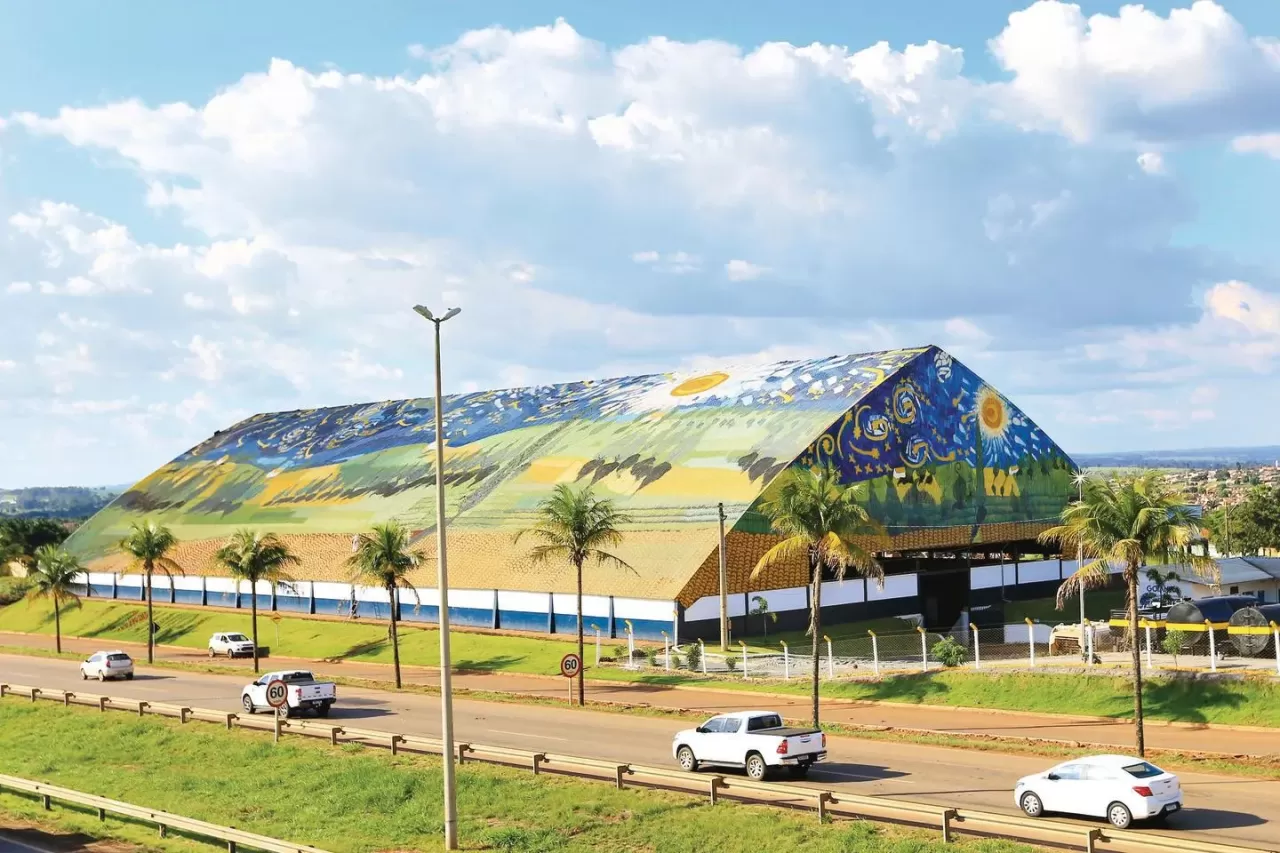 Goianira recebe mural gigante em homenagem a Van Gogh