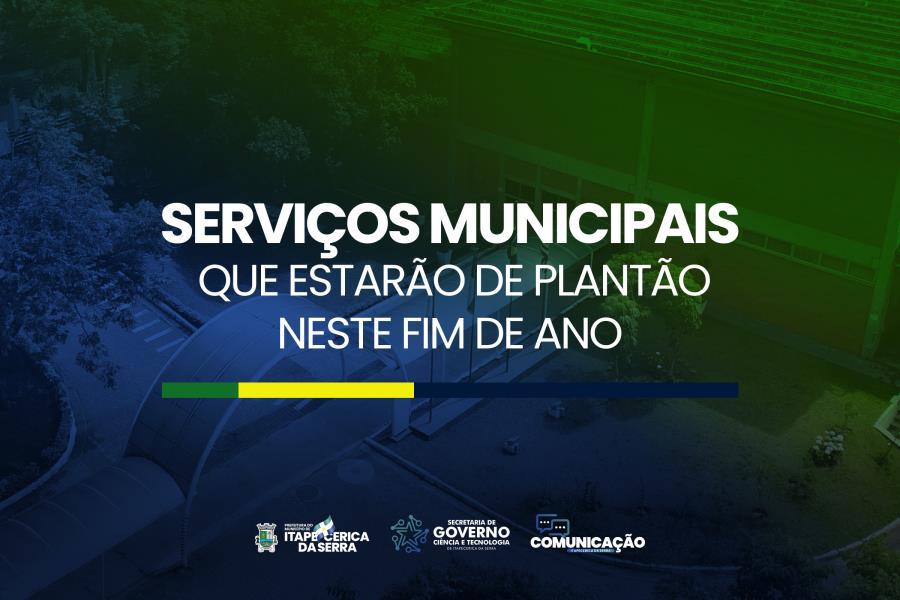 Confira a agenda de funcionamento dos órgãos públicos municipais no Natal e Ano Novo