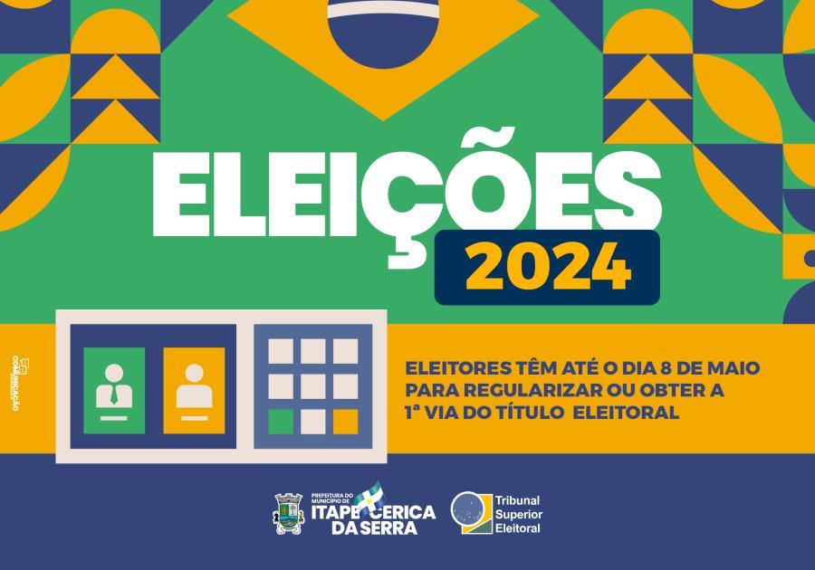 Regularize seu título de eleitor até 8 de maio