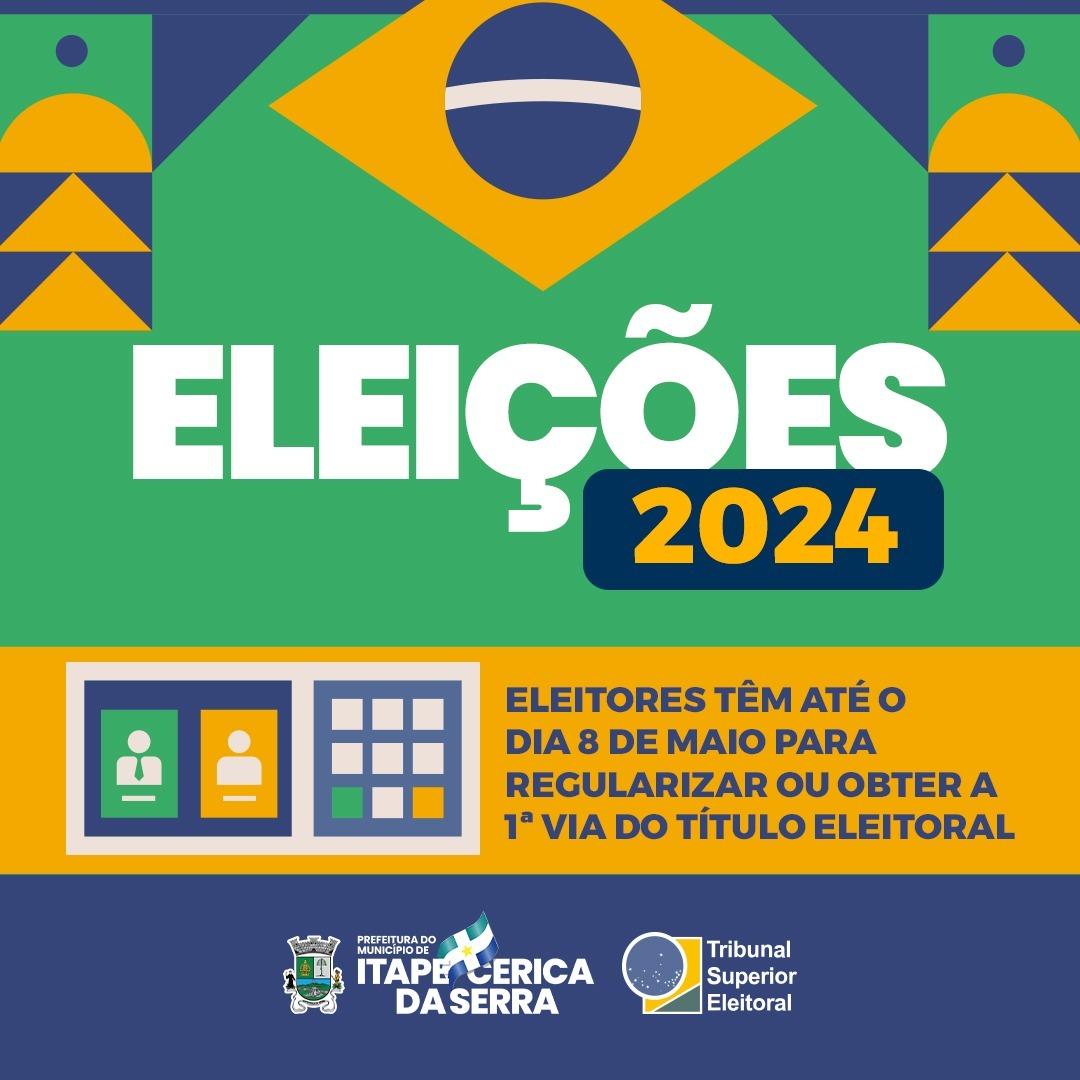 Regularize seu título de eleitor até 8 de maio