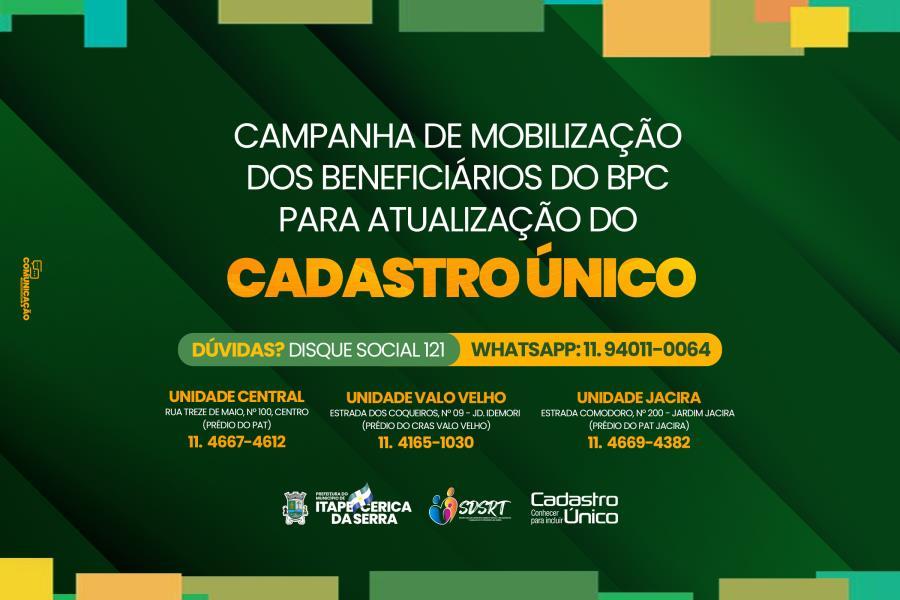 Campanha de atualização para os beneficiários do BPC LOAS