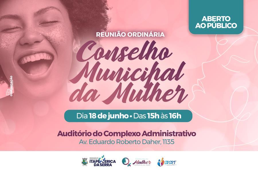 Conselho da Mulher se reúne nesta terça (18)