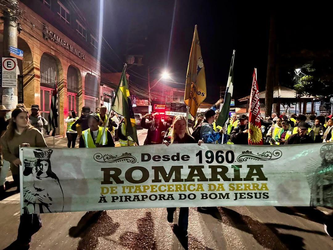 Com fé e tradição, começa a 64ª Romaria de Itapecerica da Serra a Pirapora do Bom Jesus