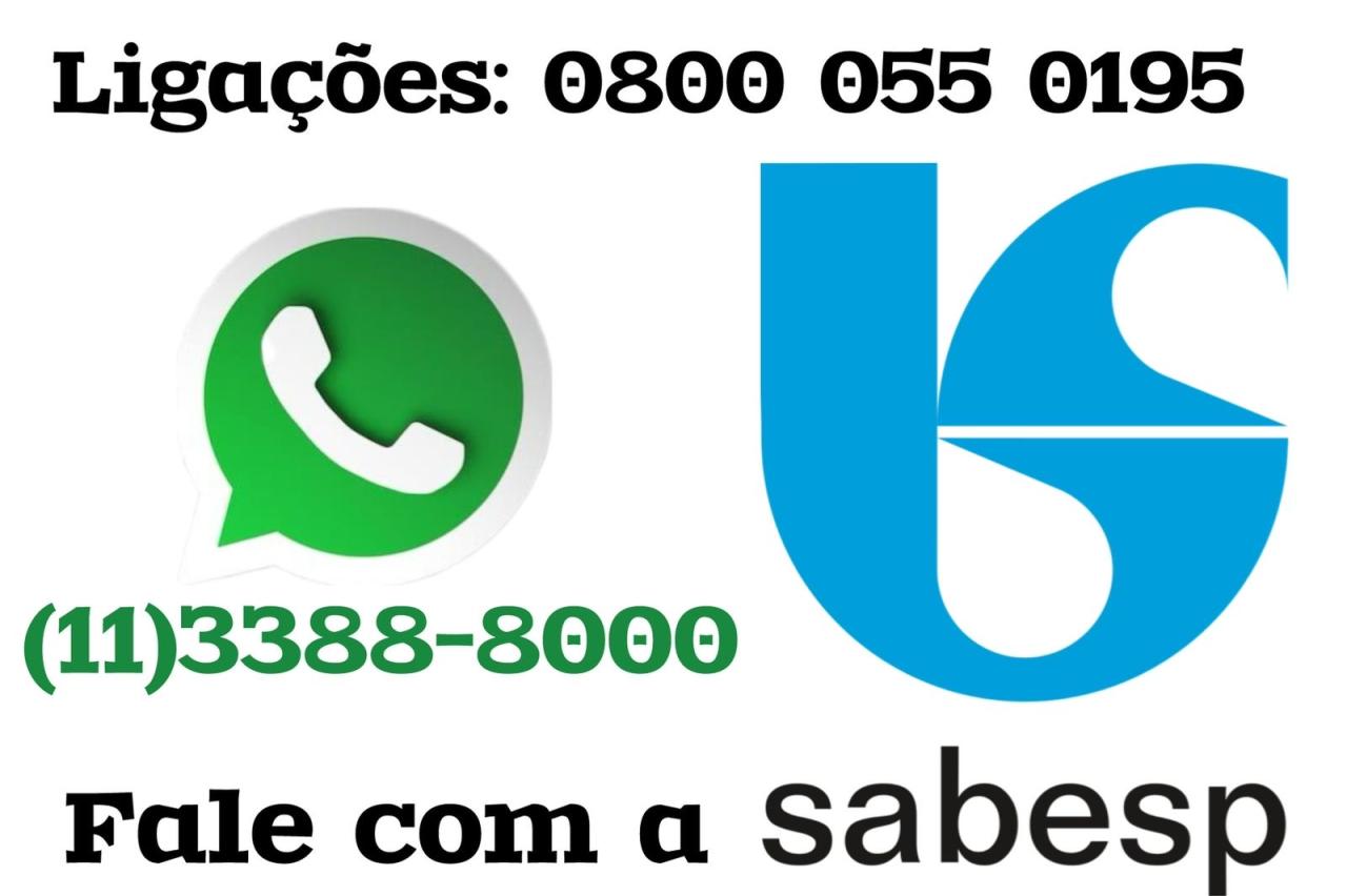 Sabesp orienta moradores sobre canais de atendimento para registrar ocorrências