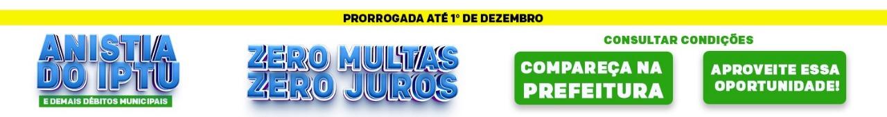Anistia do IPTU - Zero multas, Zero Juros