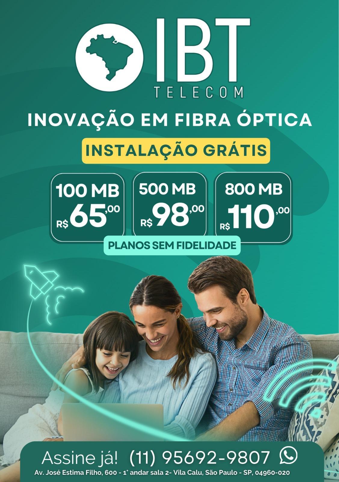 IBT Telecom – A internet que sua família merece!