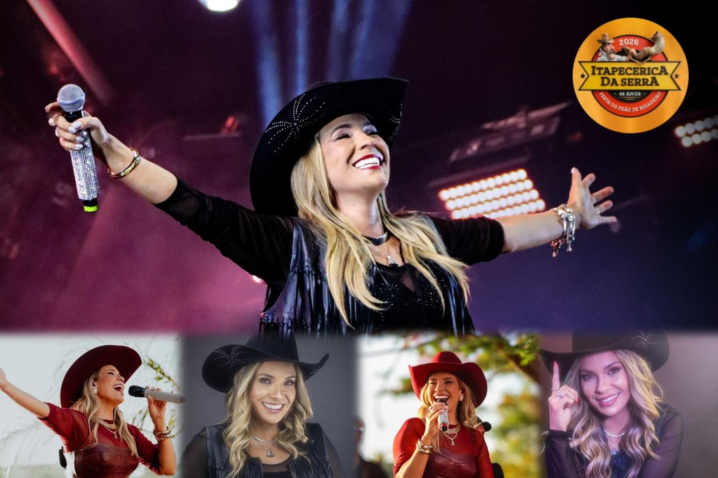 Elis Justi leva o talento feminino à 46ª Festa do Peão de Itapecerica da Serra.