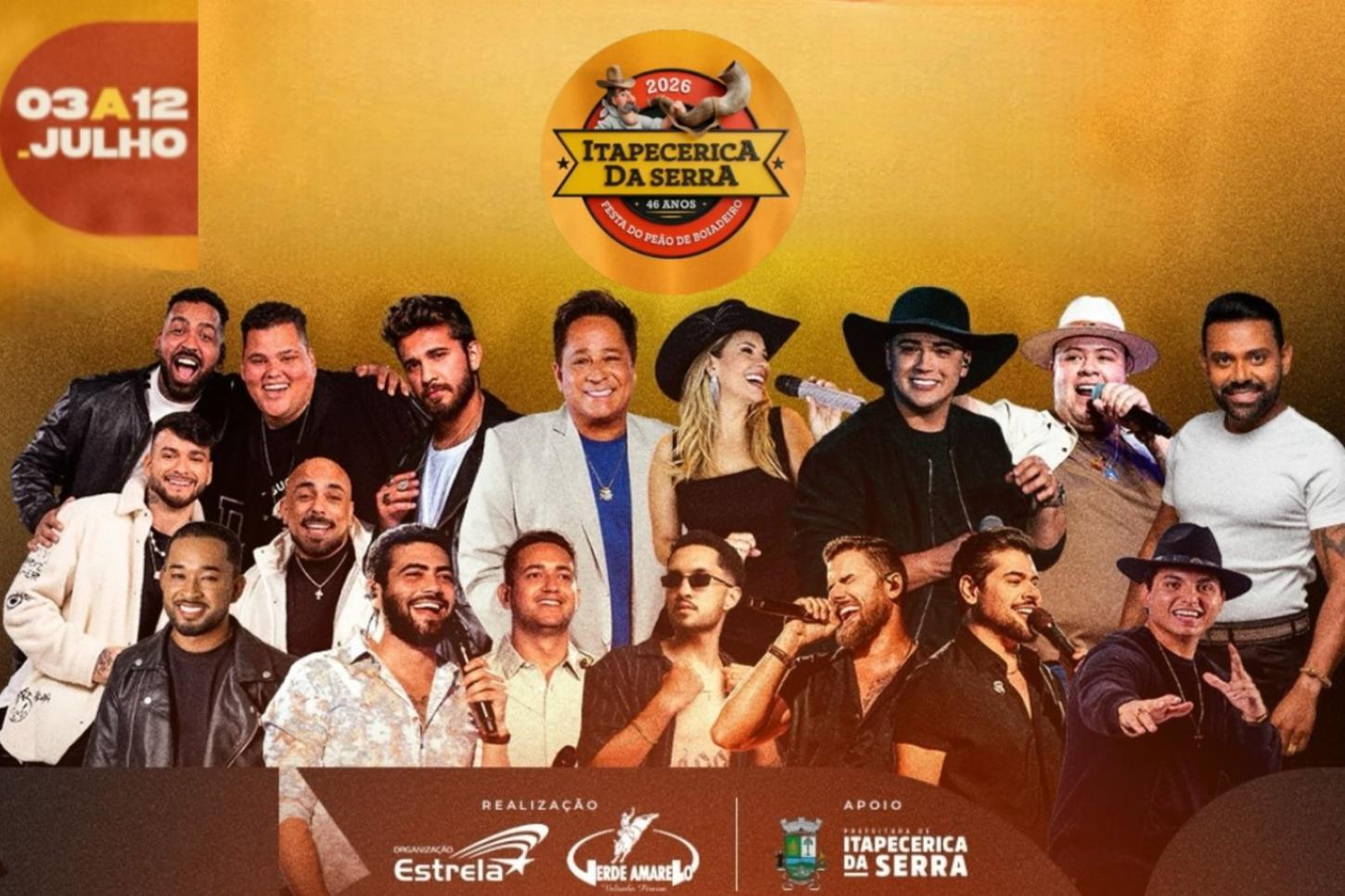 Itapecerica da Serra terá sete noites de shows com grandes nomes da música brasileira na 46ª Festa do Peão