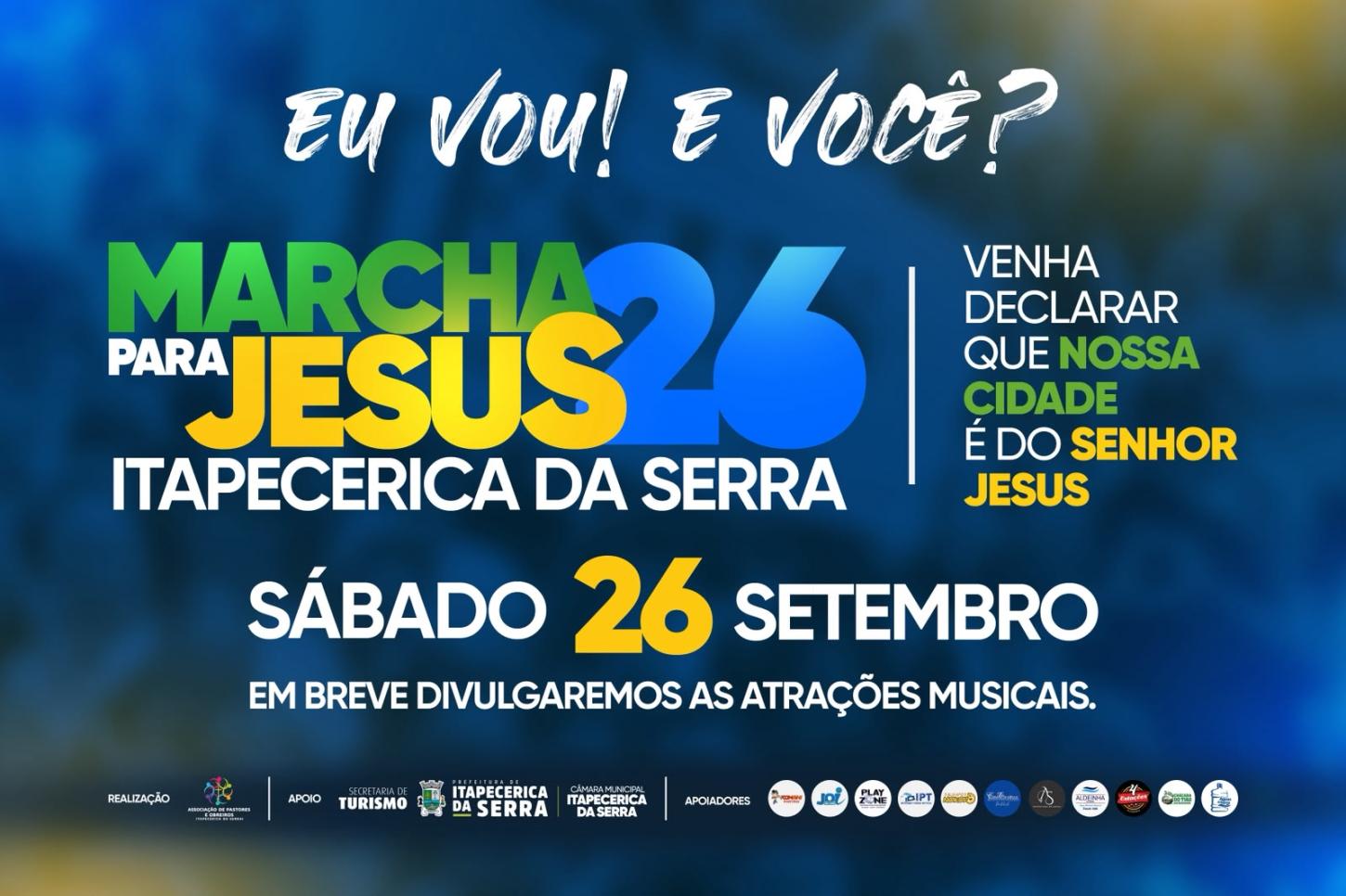 Marcha para Jesus 2026 inicia mobilização em Itapecerica da Serra com café de pastores e série de eventos evangelísticos