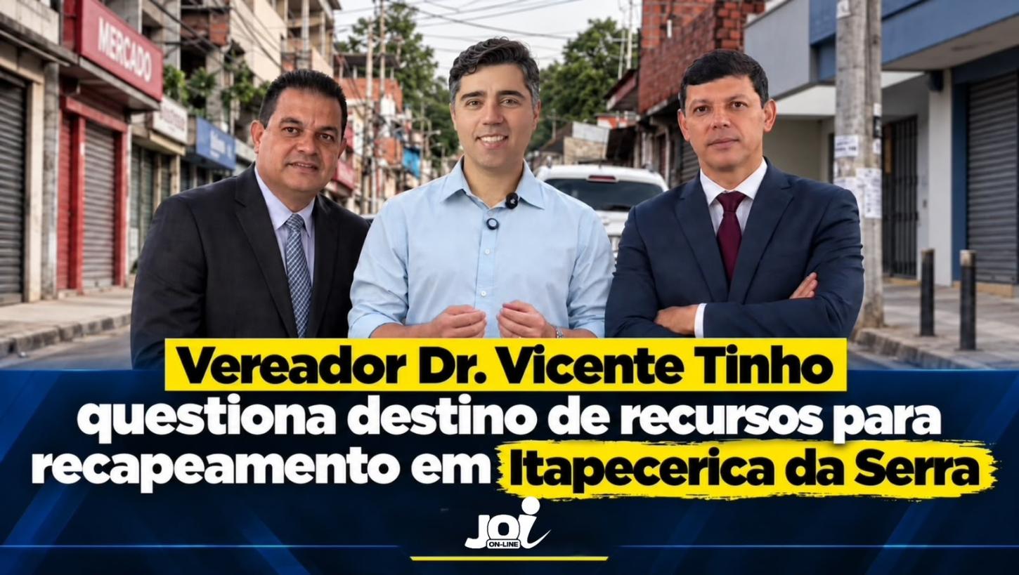 Vereador Dr. Vicente Tinho questiona destino de recursos para recapeamento em Itapecerica da Serra