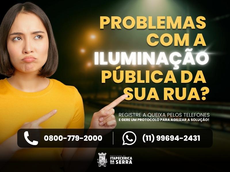 Problemas na Iluminação Pública da Sua Rua?