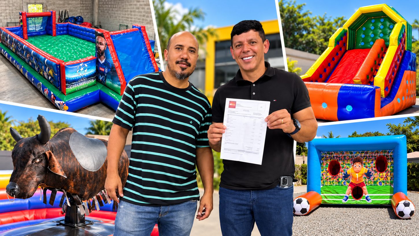 Praça José Leal terá touro mecânico e brinquedos infláveis gratuitos aos domingos, anuncia vereador Dr. Vicente Tinho
