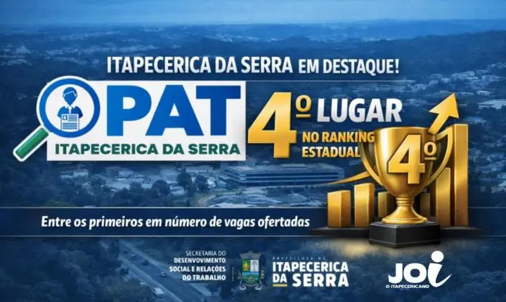PAT de Itapecerica da Serra aparece entre os que mais ofertam vagas de emprego no Estado