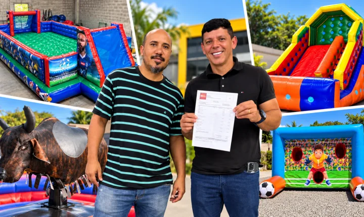 Praça José Leal terá touro mecânico e brinquedos infláveis gratuitos aos domingos, anuncia vereador Dr. Vicente Tinho